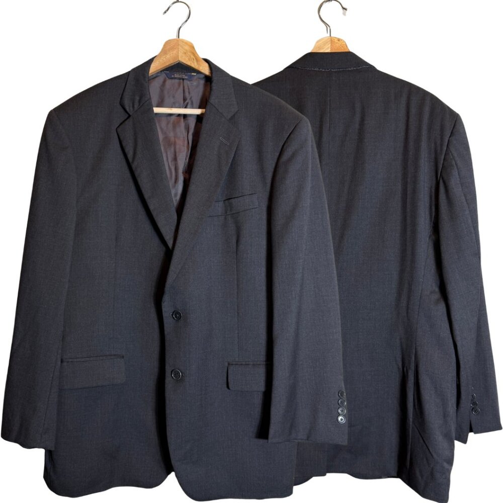 Brooks Brothers Madison Wool Sport Coat Blazer Dinner Jacket Men's 44R Black